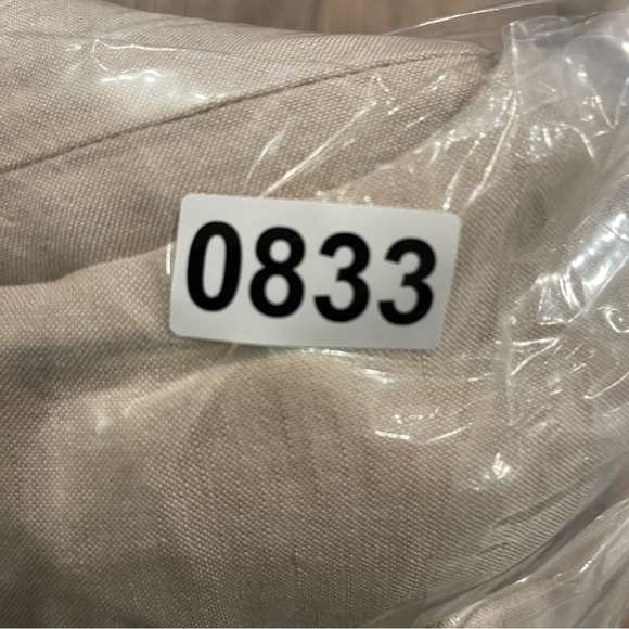 LOFT Linen Blend Wide Leg Pants Women’s Small Petite Beige Natural Elastic Waist - Picture 9 of 9